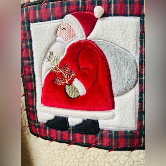 CROFT & BARROW C& B SPORT PRIMITIVE HOLIDAY CHRISTMAS SHERPA PULLOVER SIZE 1X - Picture 4 of 9